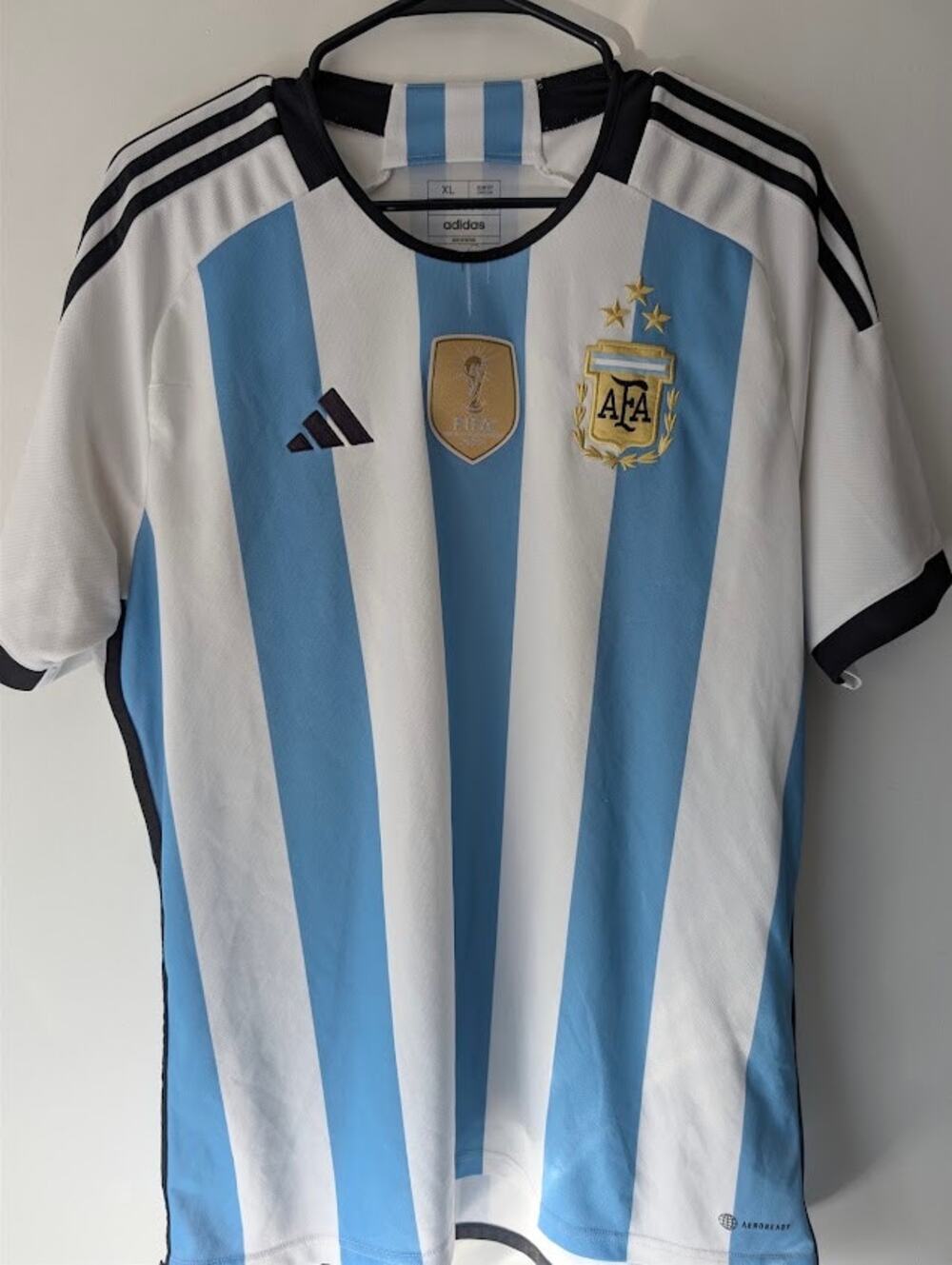 Argentina 2022 Home Jersey Adidas Authentic Player Version Mens XL Messi Era